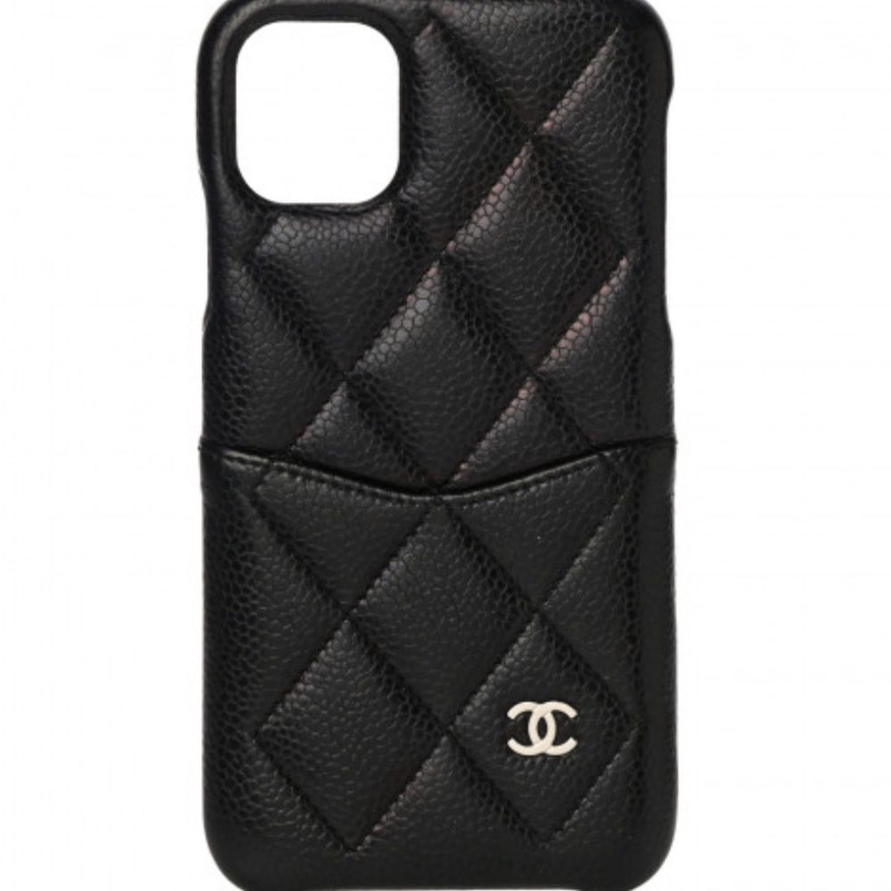 Authentic Caviar Quilted Chanel iPhone 11 Pro Max Case